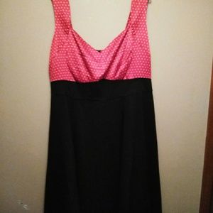 Torrid size 24 Swing dress red and black new